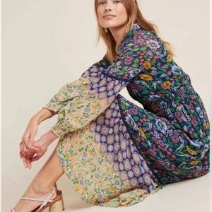 New Anthropologie Maeve Ondine Maxi Dress